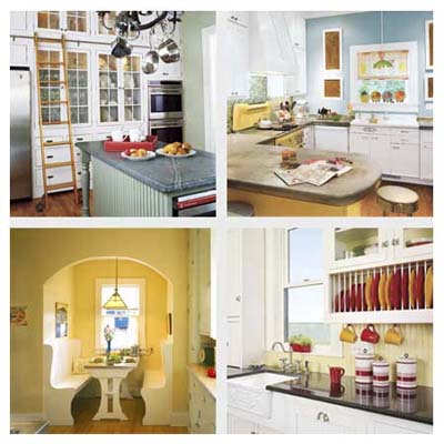 Collage of kitchen upgrade projects.