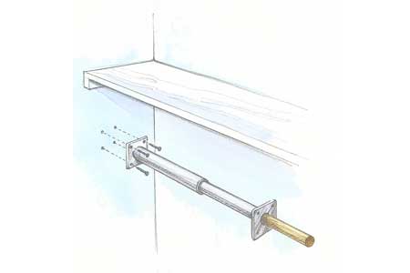 Upgrade Rv Closet Rod How To Reinforce a Closet Rod - This Old House