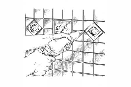 Tile Design Line Drawings