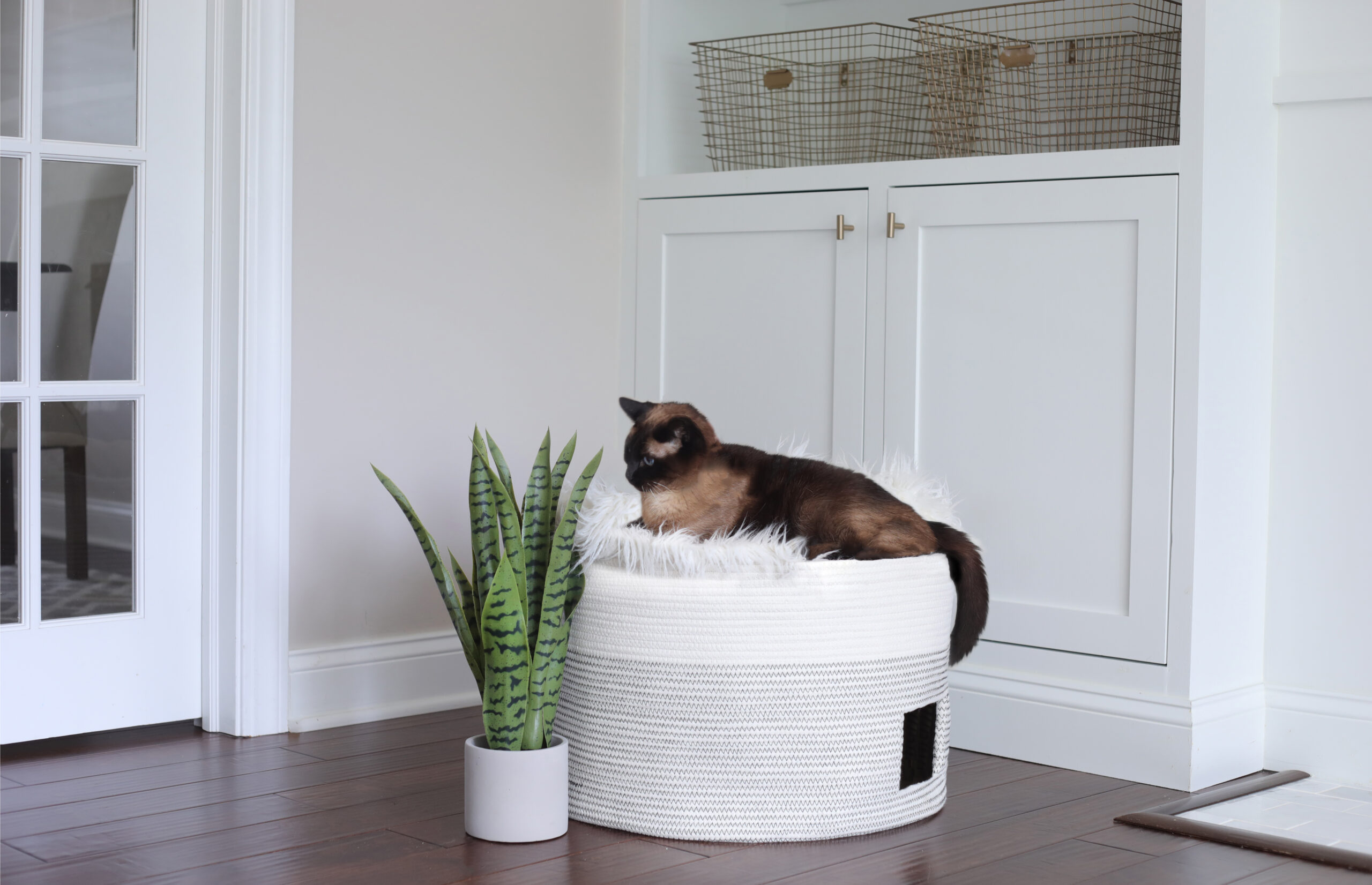 How To Make a Cat Bed From a Basket