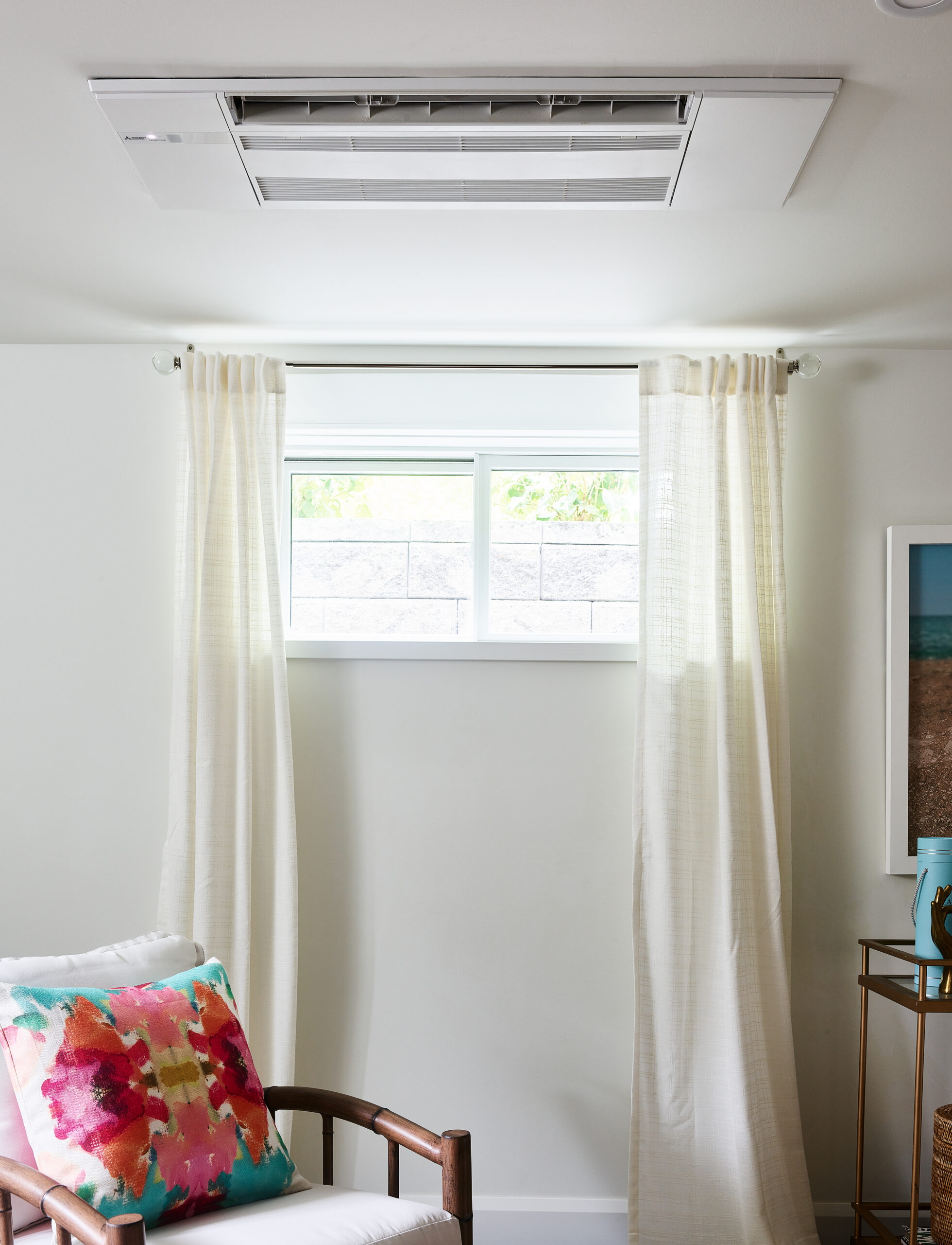 Zoned HVAC ceiling cassette system.